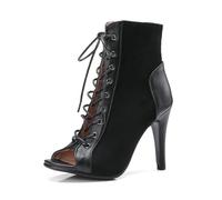 NMMAX Women's Party Ladies Latin Sexy stilettos High Heels Latin Dance Boots heels Shoes Latin Outdoor Dance Shoes-black7CM-39