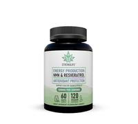 NMN + Resveratrol Capsules - 600mg Each - 120 Capsules, 60 Day Supply - High Strength Nicotinamide Mononucleotide & Trans-Resveratrol Complex
