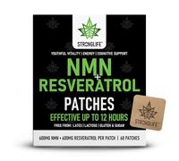 NMN & Resveratrol Patches - High Strength NMN Supplements UK Pure - High Absorption, 12 -Hour Release - Supports Cellular Health, Anti-Aging & Skin Vitality - 30 Patches