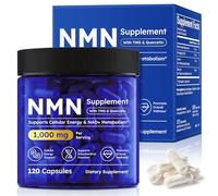 NMN Supplement 1000mg - 120 Veggie Capsules | High Purity NAD+ Precursor Complex with TMG, Resveratrol & Quercetin | Supports Cellular Energy, Metabolism & Mitochondrial Function | 60-Day Supply