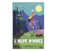 NMNM Alpe D'Huez France Cycling Vintage Travel Poster Canvas Art Wall Decor Poster Picture Print Painting Posters Gift 16x24inchs(40x60cm)