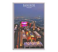 NMNM Bangkok Thailand Vintage Travel Poster Canvas Art Wall Decor Poster Picture Print Painting Posters Gift 12x18inchs(30x45cm)