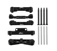 NMNRC Alloy Arm Suspension Mount & Hing Pin Kit for Arrma 1/7 Felony Infraction Limitless Fireteam Mojave 6s BLX 1/8 Typhon Kraton Outcast Talion Nortorious 6S BLX EXB Upgrades Part Deep Black