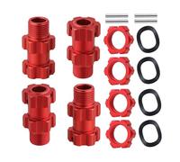 NMNRC Alum 17mm Hex Hubs Wide + 16mm Offset for Arrma 1/7 Mojave Fireteam Infraction Limitless 1/8 Kraton Outcast Nero Fazon Notorious Series Upgrade Part Red