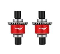 NMNRC Alum 2Pcs Front Rear Differential Diff Gear Kit Compatible with Arrma 1/18 Granite Grom 1/14 Typhon Grom 1/16 Mojave Grom Series Upgrades Part Red