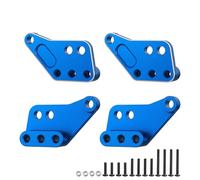 NMNRC Alum 4pcs Front & Rear Shock Mount Plate Tower Heighten for Maxx Slash 1/8 4WD 6S 102076-4 for Maxx 1/10 4WD 89076-4 Truck Upgrades Part Blue