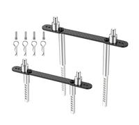 NMNRC Alum Adjustable Front Rear Body Post Mount Shell Column for Axial 1/10 SCX10 II 90046 90047 Series Upgrades Part Sliver