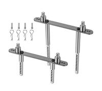 NMNRC Alum Adjustable Front Rear Body Post Mount Shell Column for Axial 1/10 SCX10 II 90046 90047 Series Upgrades Part Titanium