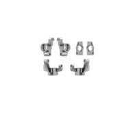 NMNRC Alum Front Steering Knuckles, Caster Blocks C Hubs and Rear Hubs Compatible with Losi 1/24 Micro-B 1/28 Micro-T Upgrades Part Gray
