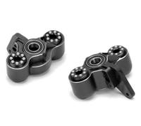 NMNRC Alum Steering Knuckles Block Front Hub Carrier for Arrma 1/7 Felony Infraction 6S BLX Limitless Fireteam 6S 4WD BLX 1/8 Typhon 4WD Series Upgrades Part Black
