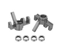 NMNRC Alum Steering Knuckles Caster Blocks & Bearing for Hyper Go 1/16 H16BM H16PL H16GT H16DR 16207 16208 16209 16210 RC Car Upgrades Part Gray