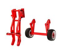 NMNRC Alum Wheelie Bar & Rear Wing for Arrma 1/8 Kraton V6 EXB Notorious RC Car Series Upgrades Part Red