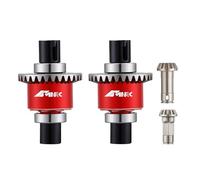 NMNRC Steel Front Rear Differential Diff Input Gear Kit Compatible with Arrma Typhon Granite Mojave Grom Series Upgrade Part Red