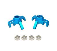 NMNRC Steering Knuckles Caster Blocks & Ball Bearing Front Hub Carrier Kit for Hyper Go 1/16 H16BM H16PL H16GT H16DR 16207 16208 16209 16210 Series Upgrades Part Blue