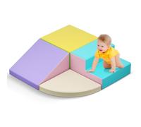 nmoiww Baby Foam Building Blocks, with Slide, Multiple Size Arches for Indoor Climbing, Large Building Blocks for Babies and Toddlers (Ocean Shark- colorful 6)