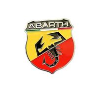 NMQDFRER 3D Car Metal Logo Sticker for Abarth 695 Edizione Maserati 2012-2016,Vehicle Badge Decal Emblem Sticker 3D Car Badge Car Accessories Car Decoration,C