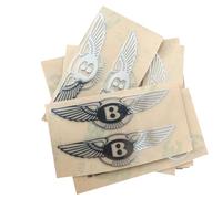 NMQDFRER Metal Car Emblem Sticker for Bentley R-Type Continental 1952-1955,Car Interior Badge Decal Metal Logo Car Accessories,8 PCS
