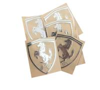 NMQDFRER Metal Car Emblem Sticker for Ferrari 288 GTO 1984 1985 1986,Car Interior Badge Decal Metal Logo Car Accessories,14 PCS
