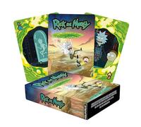 AQUARIUS Rick and Morty Playing Cards - Rick and Morty Themed Deck of Cards for Your Favorite Card Games - Officially Licensed Rick and Morty Merchandise & Collectibles, Green, 2.5 x 3.5