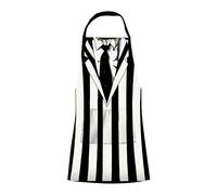 NMR ICUP Beetlejuice 100% Cotton Chef's Apron w/Pockets - One Size Fits Most
