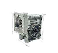 NMRV025 worm gear reducer RV25 with square flange for NEMA 23 stepper electronic starter or round flange EKFBQBGW(Square flange,1 to 15)