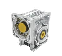 NMRV040 Gearbox Reducer, Worm Gear, 11 Input, 18mm Output, Ratio 7.5:1 To 80:1, For 60/80/86/90/104mm Flange Stepper Servo Motor(90x90 Flange,Ratio 80-1)