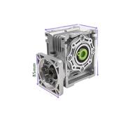 NMRV040 Worm Gear Reducer Reduction Ratio 5:1 to 100:1 Input 14mm Shaft for NEMA 24 34 Stepper electronic starter CNC MQXFCZUX(Ratio25,90X90)