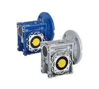 NMRV090 Reducer Worm Gear Gearbox Reducer Round Flange Input 19/24/28mm Output 35mm(Ratio 40-1,80B5)
