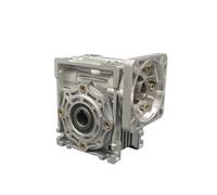 NMRV40 Speed reducer worm DC electronic starter gearbox RV040 18mm output 5:1-100:1 Worm Gearbox Speed Reducer CZAOINCU(80 to 1)