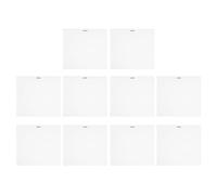 NMUAIO 10PCS Record Jacket Cover, White Cardboard Dust Resistant Resealable Outer Sleeves for LP 12 Inch Records, Anti Static Protector with Sturdy 350g Card Paper
