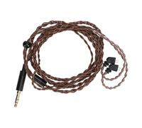 NMUAIO 2 Pin 0.78mm Earphone Upgrade Cable, Bluetooth Free Wired Earbuds Replacement Cable, Free OFC Wire with 3.5mm Plug for AS12 AS16 ZSX ZSN ZS10 Pro, Compatible with TFZ QDC