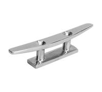 NMUAIO 6in Low Flat Dock Cleat, Stainless Steel Deck Cleat for Boat and Marine Use, 2-Hole Rope Tie-Down Holder, 316 Anti-Corrosion Hardware for Kayak Dock Mooring