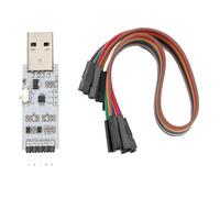 NMUAIO USB to TTL Serial Module, USB to TTL UART Adapter with Dual Voltage 3.3V/5V, Baud Rate 50bps - 2Mbps, Short Circuit Protection, for /7/8/10, Includes Jump Wire and Manual