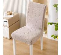 NMVAWIPT 4/6/8-Pack Elastic Dining Chair Covers - Universal Fit, Stain-Resistant, Washable Slipcovers for Restaurants & Home Use(Khaki,10pcs)