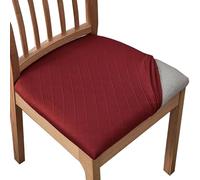 NMVAWIPT Jacquard Stretch Dining Chair Seat Covers Set Of 2/4/6 With Ties, Removable Washable Protector Slipcovers(5#,2pcs)