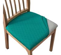 NMVAWIPT Jacquard Stretch Dining Chair Seat Covers Set Of 2/4/6 With Ties, Removable Washable Protector Slipcovers(2#,2pcs)