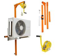 NMVAWIPT Orange Lifting Height Outdoor Air Conditioner Cranes, Manual Winches Tool, Crane Bracket For Installation