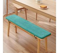 NMVAWIPT Outdoor/Indoor Bench Cushion - Corduroy Fabric, Non-Slip Bottom With Ties, Soft Seat Pad For Patio, Sunroom, Bay Window(Green,47x12inch)