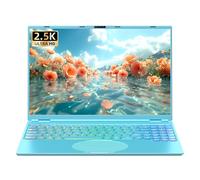 Nmybwo 16" Blue Laptop Computer 16G RAM 512GB SSD 2.5K FHD(2560x1600) IPS Screen/N95 CPU Business PC Notebook with Color Backlit KB/Face Recognition for Work Study (16G+512GB)
