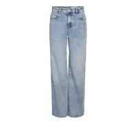 Noisy may Women's NMYOLANDA NW Wide Jeans AZ236LB NOOS, Light Blue (Light Blue Denim), 30W x 30L
