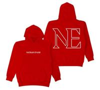 NMYTYUD Nathan Evans 2026 Pullover Sweatshirts, Streetwear Hoodie Image Printed Long Sleeve Outerwear Women Men Fashion,Red,M