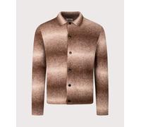 NN.07 Mens Alfie Cardigan Polo - Colour: Camel Stripe - Size: XL