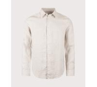 NN.07 Mens Enzo Linen Shirt - Colour: 804 Oat - Size: Large