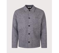 NN.07 Mens Jonas Boiled Wool Overshirt - Colour: 941 Dark Grey Mel - Size: XL