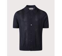 NN.07 Mens Thor Knitted Shirt - Colour: 213 Deep Navy - Size: Large