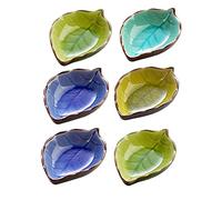 NN/A Sauce Bowls Sonwaha 6 PCS Ceramic Bowls Mini Serving Bowls Dip Bowls for Snack Sushi Fruit Appetizer Dessert Soy Sauce Appetizers(4 Colors)