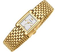 NN BEN NEVIS Gold Watches for Women Dainty Small Ladies Watch with Stainless Steel Strap, Luxury Casual Fashion Square Quartz Waterproof Watch Bracelet Adjustment Tool Included, 05-White, Modern