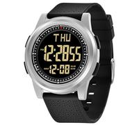 NN BEN NEVIS Watch for Men, Digital Watch with Stopwatch/Countdown/Alarm/Dual Time/Calender, Ultra-Thin Minimalist Fashion Simple Men's Wrist Watch, Gifts for Mens Womens, 11-G-SilverBlack, mens