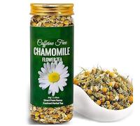 NN Chamomile Tea - 30 g - 30+ Cups || SLEEP & RELAXATION || Herbal Tea - Caffeine Free - Flower Based - Vegan - Non-Bitter - Non-GMO - 100% Natural | Featured In Shark Tank | Reusable Pet Jar