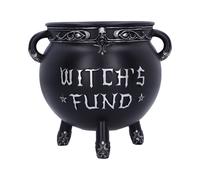 Nemesis Now Witch's Fund Money Box, Resin, Black, 16.5cm